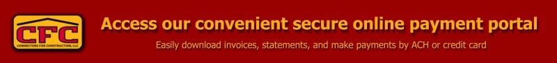 Payment banner for portal.